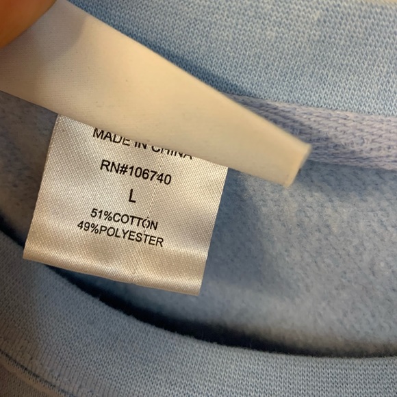 Potpourri Crystal Snowflake Trees Sweatshirt Sweater Long Sleeve Top Large EUC - Picture 9 of 10